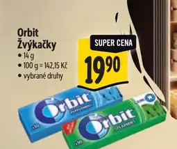 Albert Orbit Žvýkačky nabídka