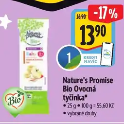 Albert Nature's Promise Bio Ovocná tyčinka nabídka