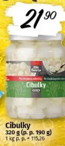 COOP TIP Cibulky nabídka