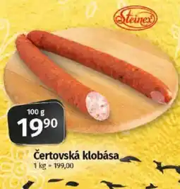 COOP TIP Čertovská klobása nabídka