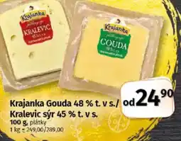 COOP TIP Krajanka Gouda 48 % t. v s./ Kralevic sýr 45 % t. v s. nabídka