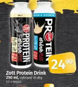 COOP TIP Zott Protein Drink nabídka