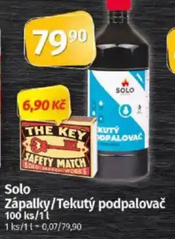 COOP TIP Solo Zápalky/Tekutý podpalovač nabídka