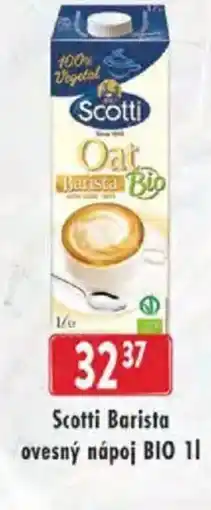 Astur&Qanto Scotti Barista ovesný nápoj BIO nabídka