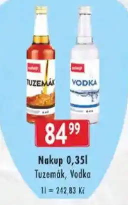 Astur&Qanto Nakup Tuzemák, Vodka nabídka