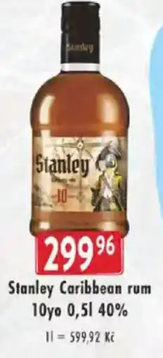 Astur&Qanto Stanley Caribbean rum 10yo 40% nabídka