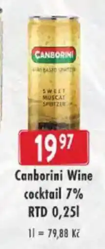Astur&Qanto Canborini Wine cocktail 7% RTD nabídka