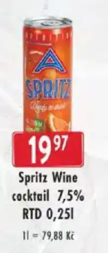 Astur&Qanto Spritz Wine cocktail 7,5% RTD nabídka