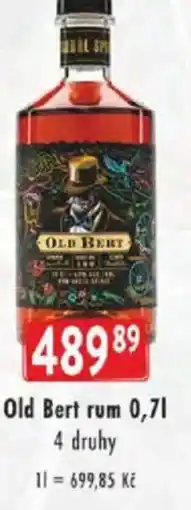 Astur&Qanto Old Bert rum nabídka
