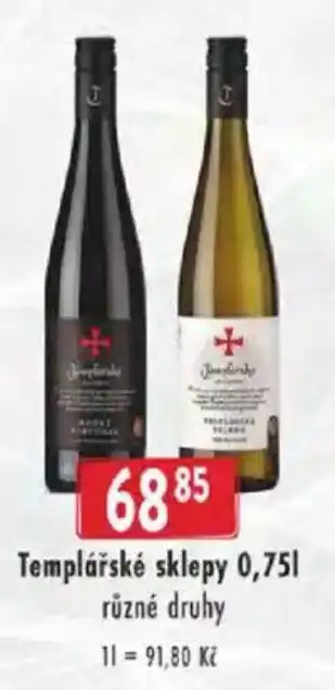 Astur&Qanto Templářské sklepy nabídka