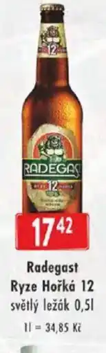 Astur&Qanto Radegast Ryze Hořká 12 světlý ležák nabídka