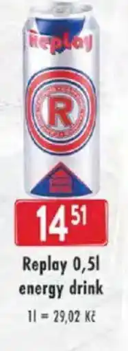 Astur&Qanto Replay energy drink nabídka