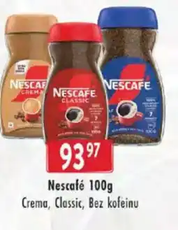 Astur&Qanto Nescafé Crema, Classic, Bez kofeinu nabídka