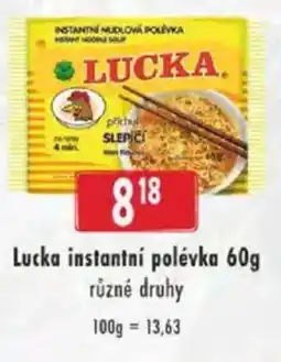 Astur&Qanto Lucka instantní polévka nabídka