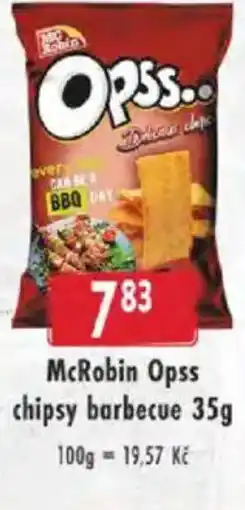Astur&Qanto McRobin Opss chipsy barbecue nabídka
