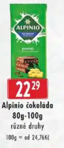 Astur&Qanto Alpinio čokoláda nabídka