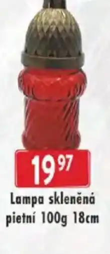 Astur&Qanto Lampa skleněná pietní nabídka