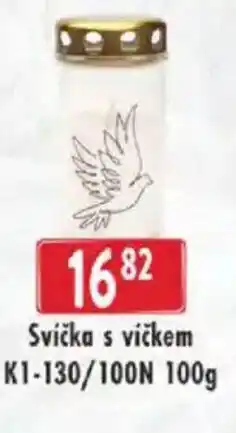 Astur&Qanto Svíčka s víčkem K1-130/100N nabídka