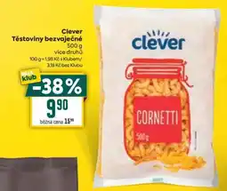 Billa Clever Těstoviny bezvaječné nabídka