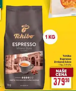 Billa Tchibo Espresso zrnková káva nabídka