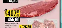 Jip Hovězí flank steak pupek, zadní část cca 2 kg nabídka