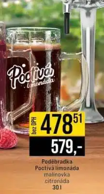 Jip Poděbradka - Poctivá limonáda malinovka citronáda nabídka