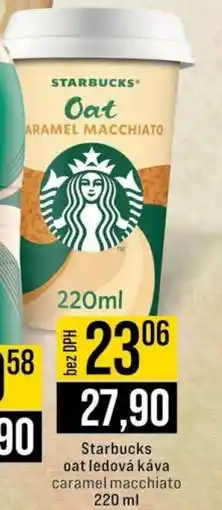 Jip Starbucks oat ledová káva caramel macchiato nabídka