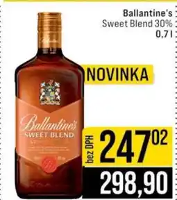 Jip Ballantine's Sweet Blend 30% 0,7 l nabídka