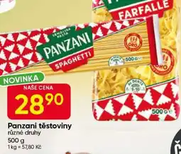 Hruška Panzani Těstoviny nabídka