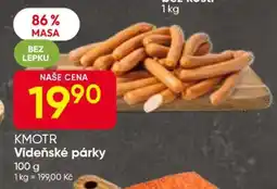 Hruška KMOTR Vídeňské párky nabídka