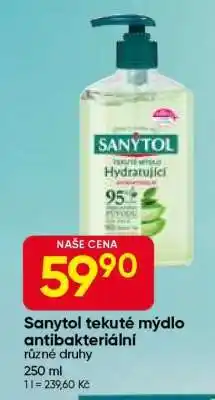 Hruška Sanytol tekuté mýdlo antibakteriální nabídka