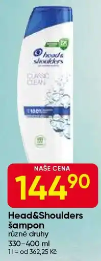 Hruška HEAD& SHOULDERS Šampon nabídka