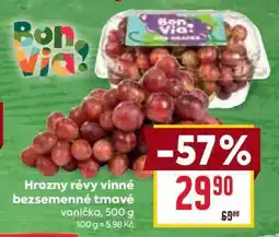 Billa Hrozny révy vinné bezsemenné tmavé nabídka