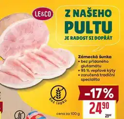 Billa Zámecká šunka nabídka