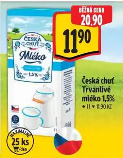 Albert Česká chuť Trvanlivé mléko 1,5% nabídka