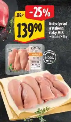 Albert Kuřecí prsí a stehenní řízky MIX nabídka