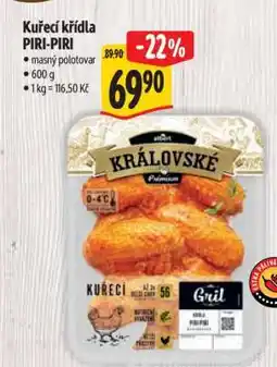 Albert Kuřecí křídla PIRI-PIRI nabídka