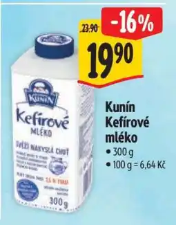 Albert Kunín Kefírové mléko nabídka