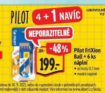 Albert PILOT FriXion BALL + 6 ks náplní nabídka