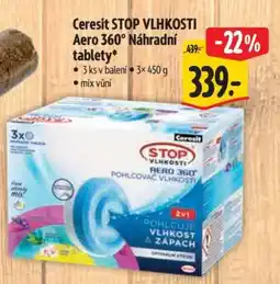 Albert Ceresit Stop vlhkosti Aero 360˚ náhradní tablety nabídka
