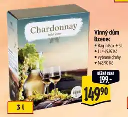 Albert Vinný dům Bzenec Chardonnay nabídka