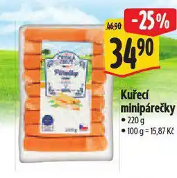Albert Kuřecí minipárečky nabídka