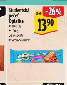 Albert Orion studentská pečeť oplatka nabídka