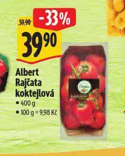 Albert Rajčata koktejlová nabídka