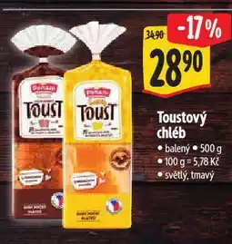 Albert Toustový chléb nabídka