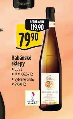 Albert Habánské sklepy nabídka