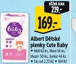 Albert Cute baby dětské plenky nabídka