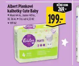 Albert Cute baby plenkové kalhotky nabídka