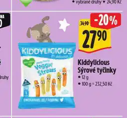 Albert Kiddylicious tyčinky sýrové nabídka