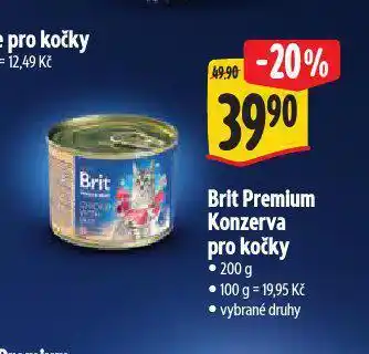Albert Brit konzerva pro kočky nabídka
